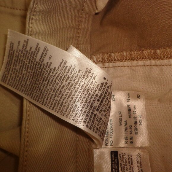 NWOT Levi's Strauss & Co. Two Horse Brand Pant W30xL32 Khaki Tan Zip/Button - Picture 15 of 15